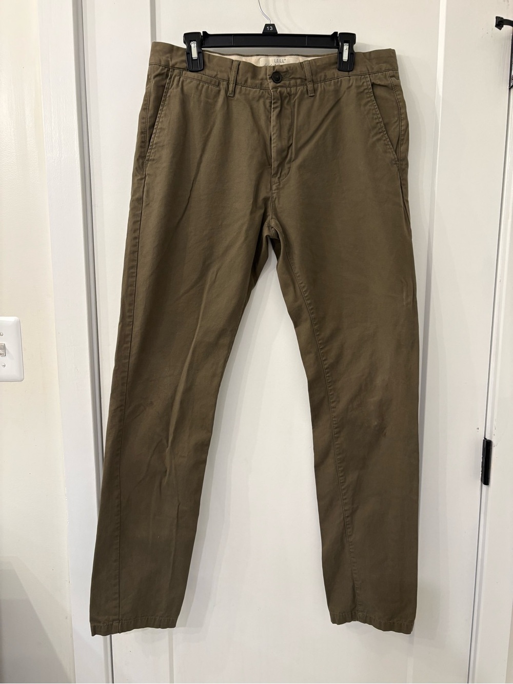 H&M LOGG Men's Slim Fit Chinos in Olive Green Size 33